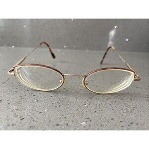 CADORE MODA EYEGLASSES FRAMES ONLY GOLD 48-19-140 full RIM Michelle Havana Italy